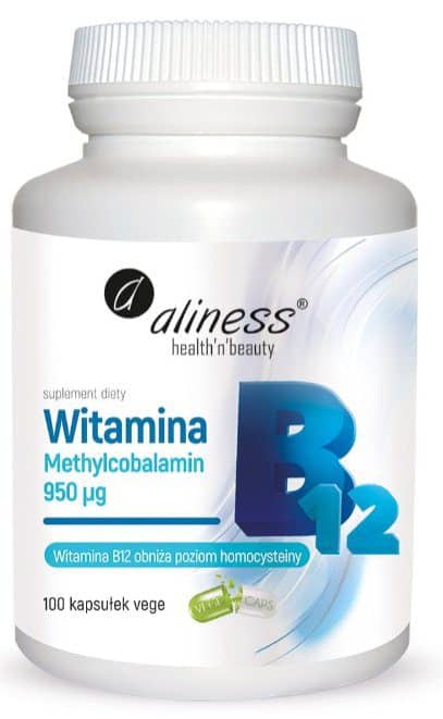 Witamina B12 100 kaps. 950 Μg VEGE Aliness