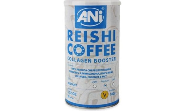 Rozpuszczalna kawa z reishi (Lakownica żółtawa) i collagen 100 g ANI