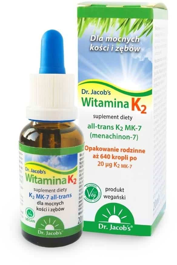 Witamina K2MK7 krople 20 ml Dr. Jacobs