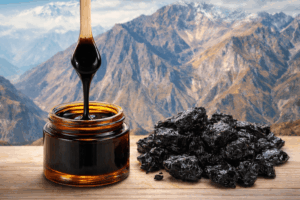 Shilajit (mumio) – naturalna żywica bogata w kwas fulwowy, pochodząca z gór Himalajów