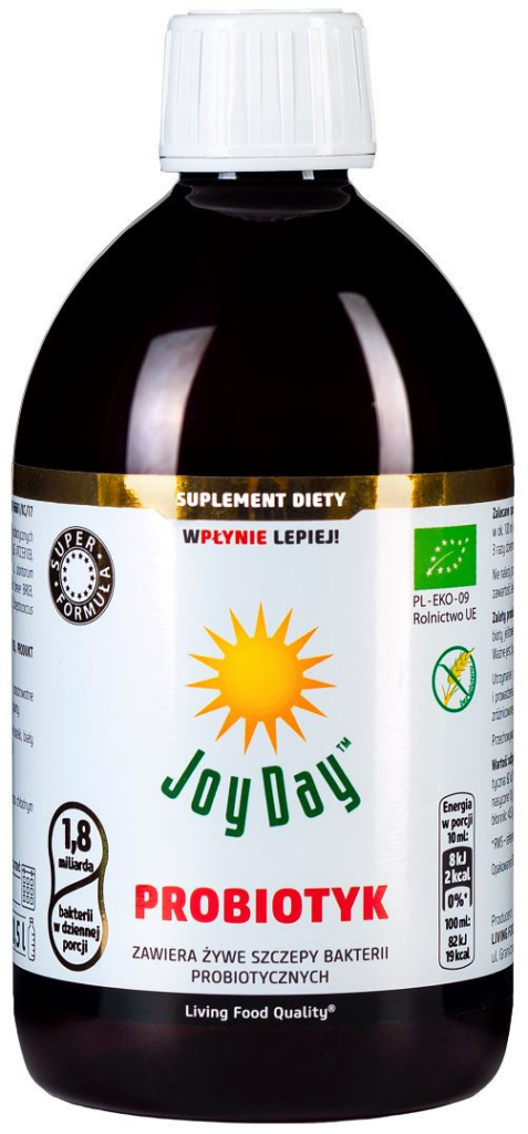 PROBIOTYK BEZGLUTENOWY BIO 500 ml – JOY DAY