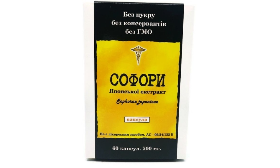 Perełkowiec Japoński 500mg 60kapsułek Sofora