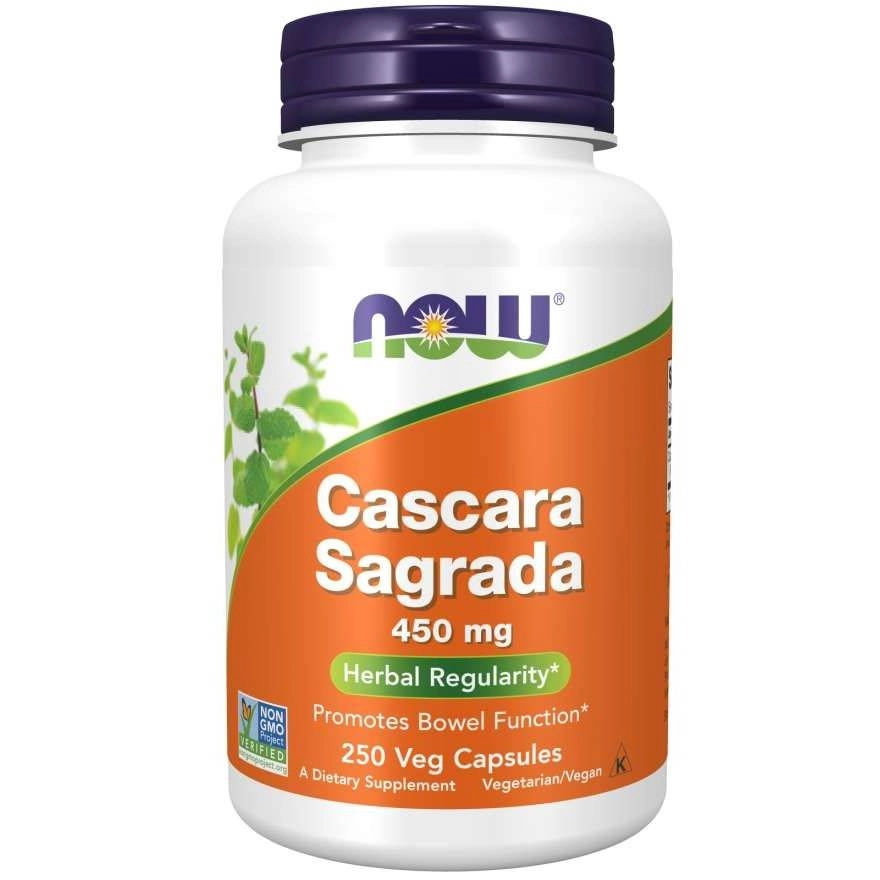 CASCARA SAGRADA 450mg 250kaps. NOW