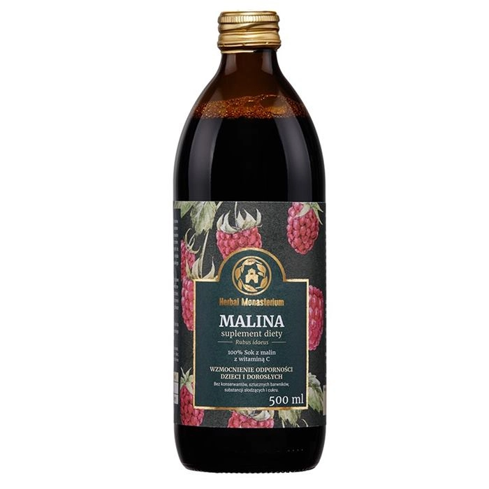 MALINA SOK 500ml Herbal Monasterium