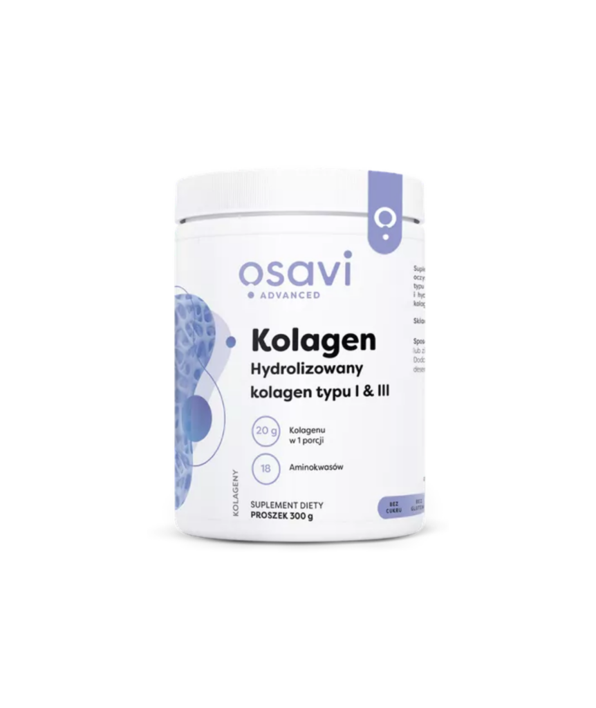 Kolagen hydrolizowany typu I & III 15 porcji Osavi