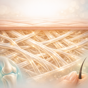 Kolagen w skórze i tkance łącznej struktura włókien kolagenowych skóra stawy włosy