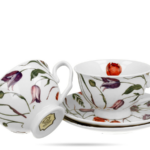 Filiżanki w kwiaty 250 ml 2 filiżanki ze spodkami Royal porcelana DUO Gift - zdjęcie 3