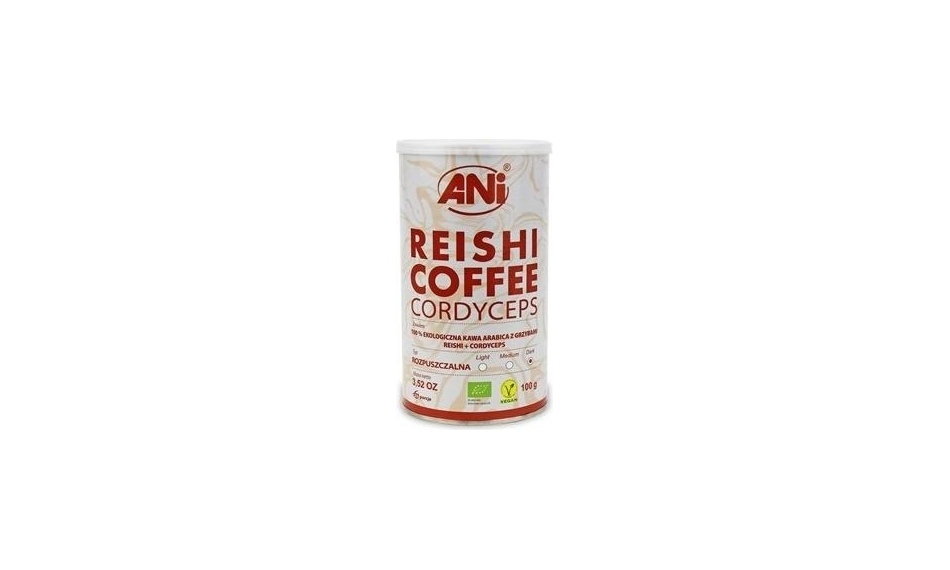 Kawa rozpuszczalna Reishi + Cordyceps BIO 100g ANI