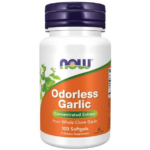 ODORLESS  GARLIC 100kaps. Now Foods