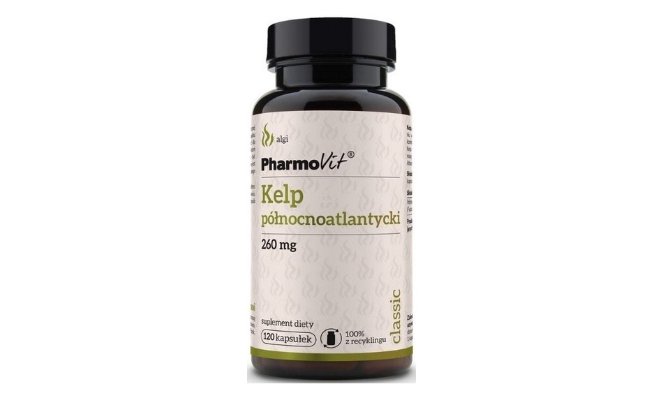 Kelp północnoatlantycki 260mg 120kaps Pharmovit