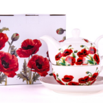 Filizanka z dzbankiem i spodkiem CLASSIC POPPIES - zdjęcie 2