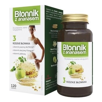 BŁONNIK Z ANANASEM 120tab COLFARM