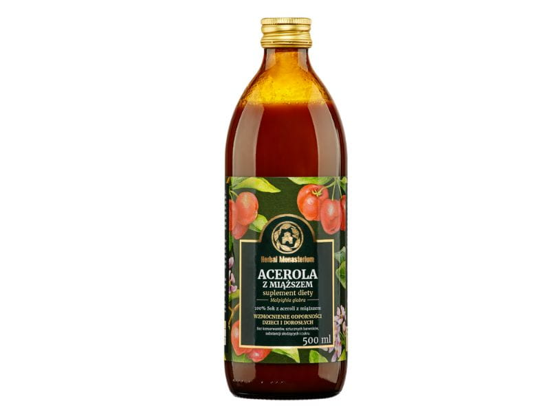 Sok ACEROLA Z MIĄŻSZEM 500ml Herbal Monasterium