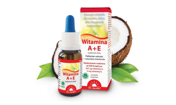 Witamina A+E krople 20 ml Dr. Jacob's