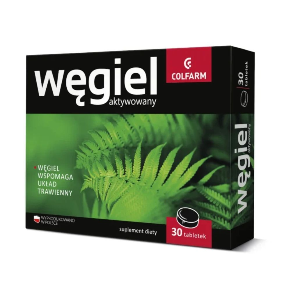 Węgiel Aktywowany 30 tabl. Colfarm