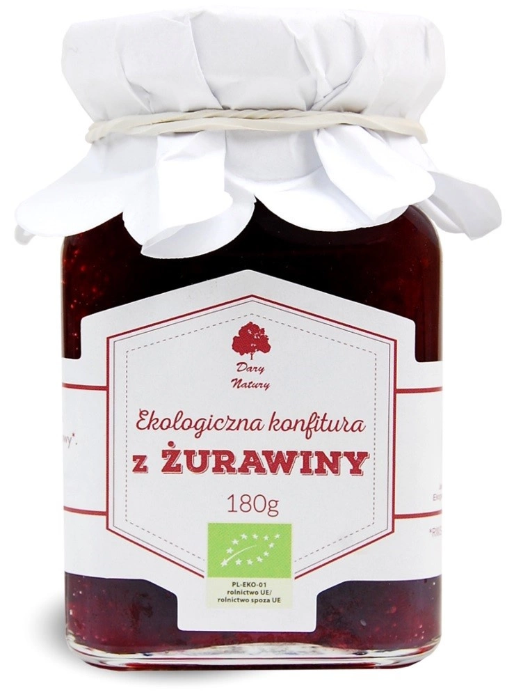 Konfitura z Żurawiny EKO 180 g Dn,