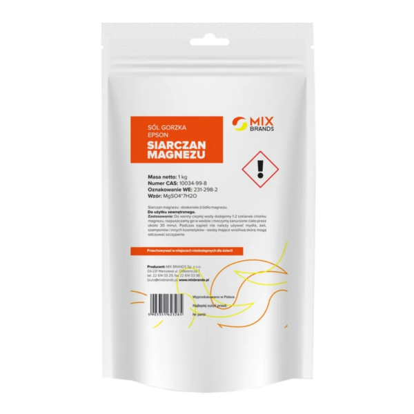 Siarczan Magnezu Sól Gorzka Epsom 1 kg Mix Brands