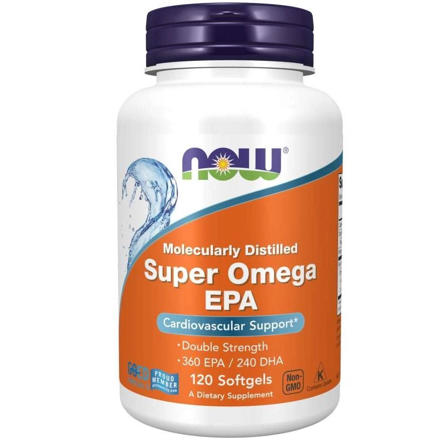 Super Omega EPA Fish Oil 360/240 120softgels NOW