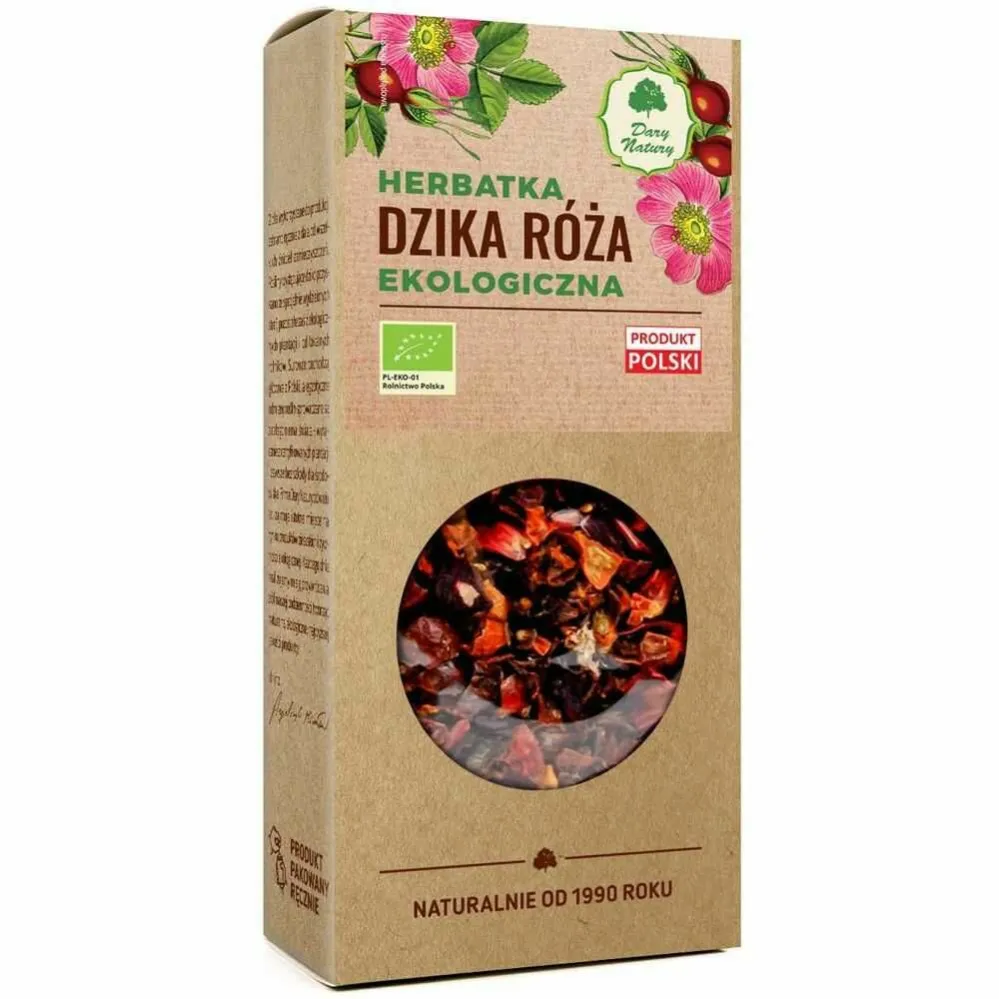 Dzika Róża Herbatka Eko 100 g – Dary Natury
