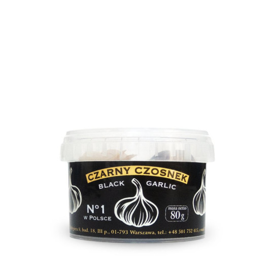 Czarny czosnek BIO 80 g – Pięć Przemian