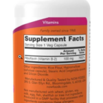 Witamina B2 – Ryboflawina 100 mg 100 kapsułek NOW Foods - zdjęcie 2