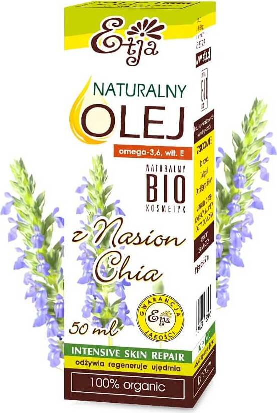 Olej z nasion chia BIO nierafinowany 50 ml ETJA