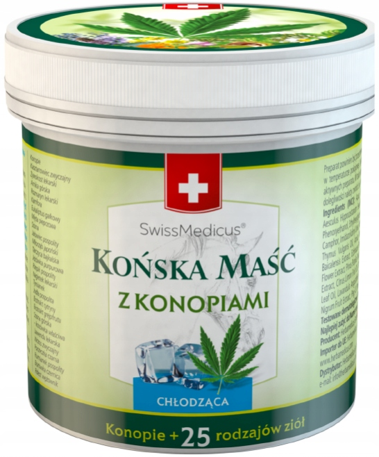 Maść Końska Chłodząca z Konopiami Herbamedicus na Stawy 250 ml