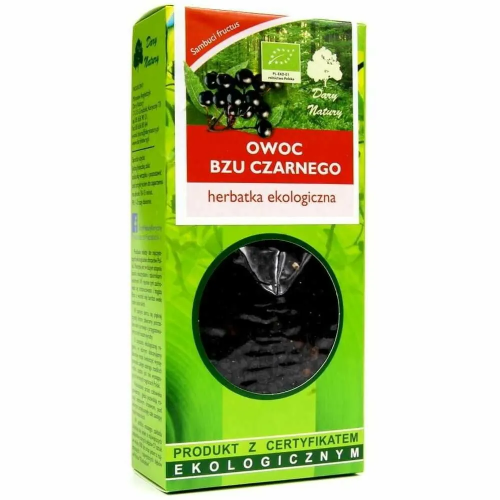 Owoc Bzu Czarnego Herbatka Eko 100 g – Dary Natury