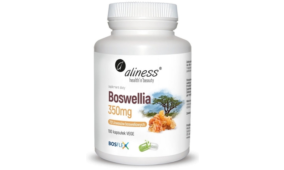 Boswellia 350 mg (70%/10%) 100kapsułek Aliness