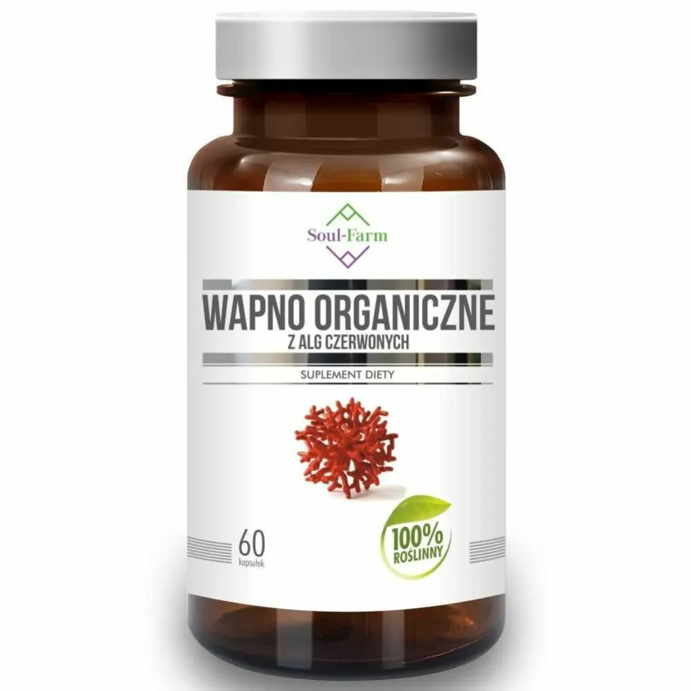 Wapno Organiczne z Alg Czerwonych 60 Kapsułek – Soul Farm