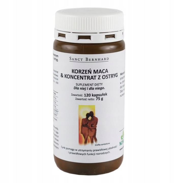Korzeń Maca i Ostryg 120 kaps. Sanct Bernhard