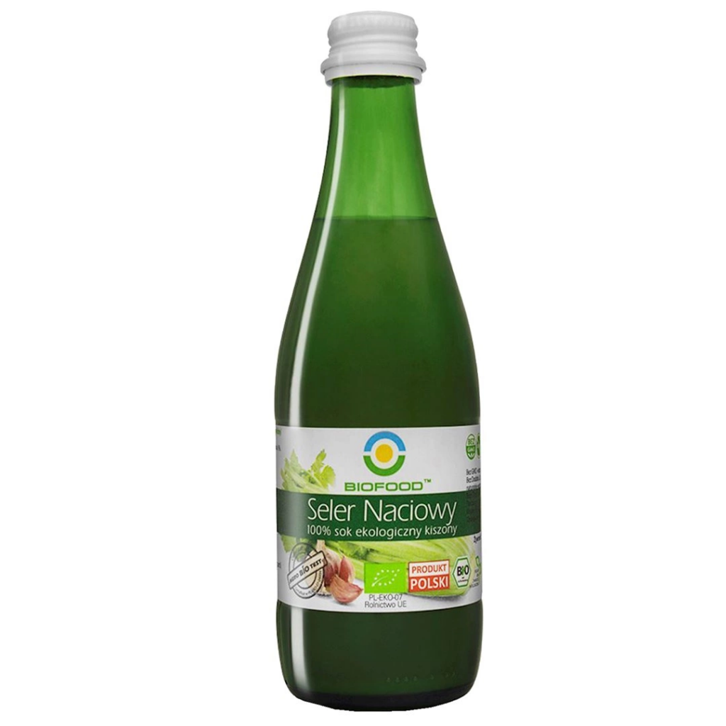 Sok z selera naciowego kiszonego NFC bezglutenowy 300 ml – Bio Food (EKO)