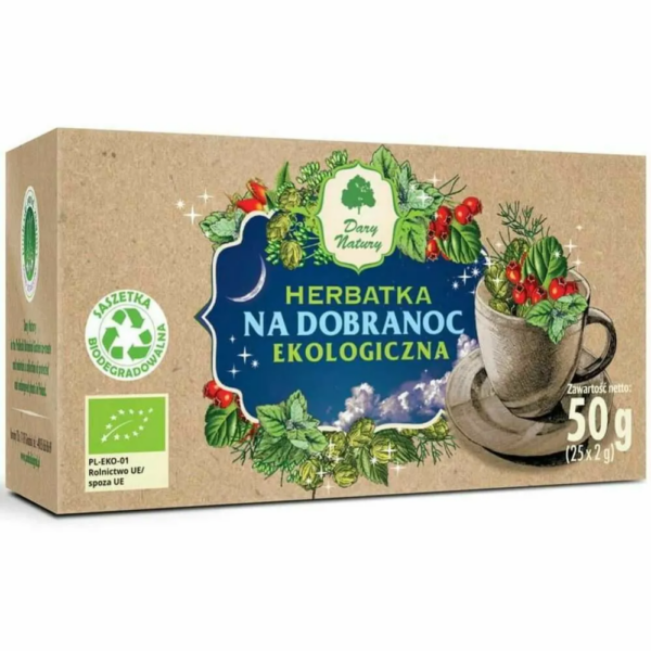 Herbatka na Dobranoc BIO 50 g (25x 2 g) Dary Natury