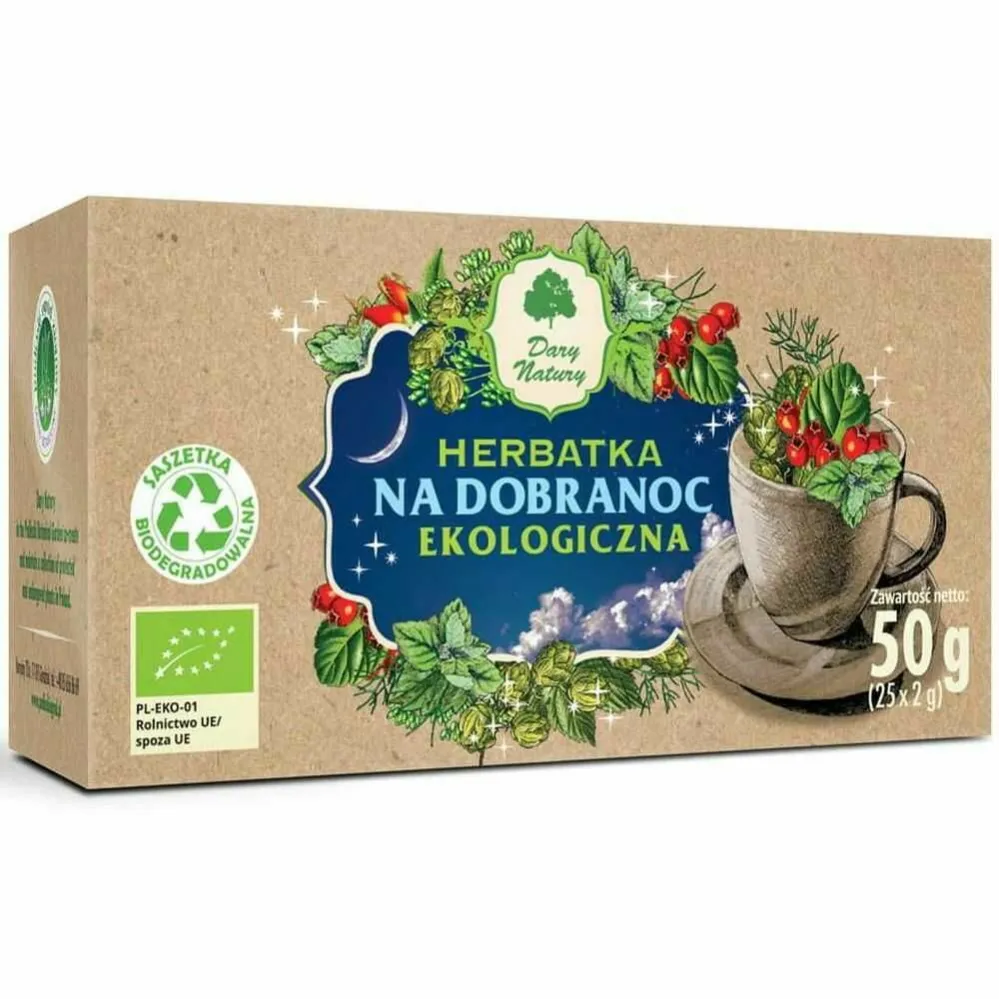 Herbatka na Dobranoc BIO 50 g (25x 2 g) – Dary Natury