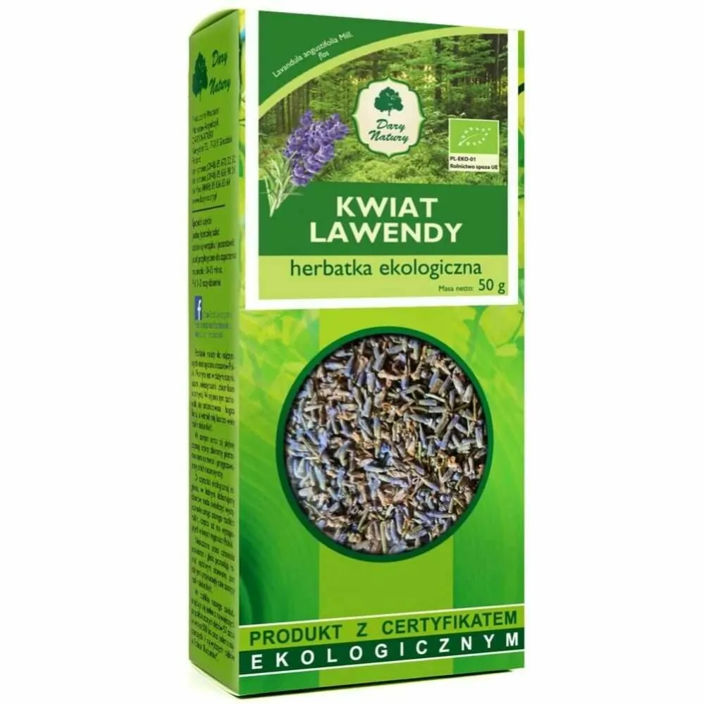 Kwiat Lawendy Herbatka Eko 50 g Dary Natury