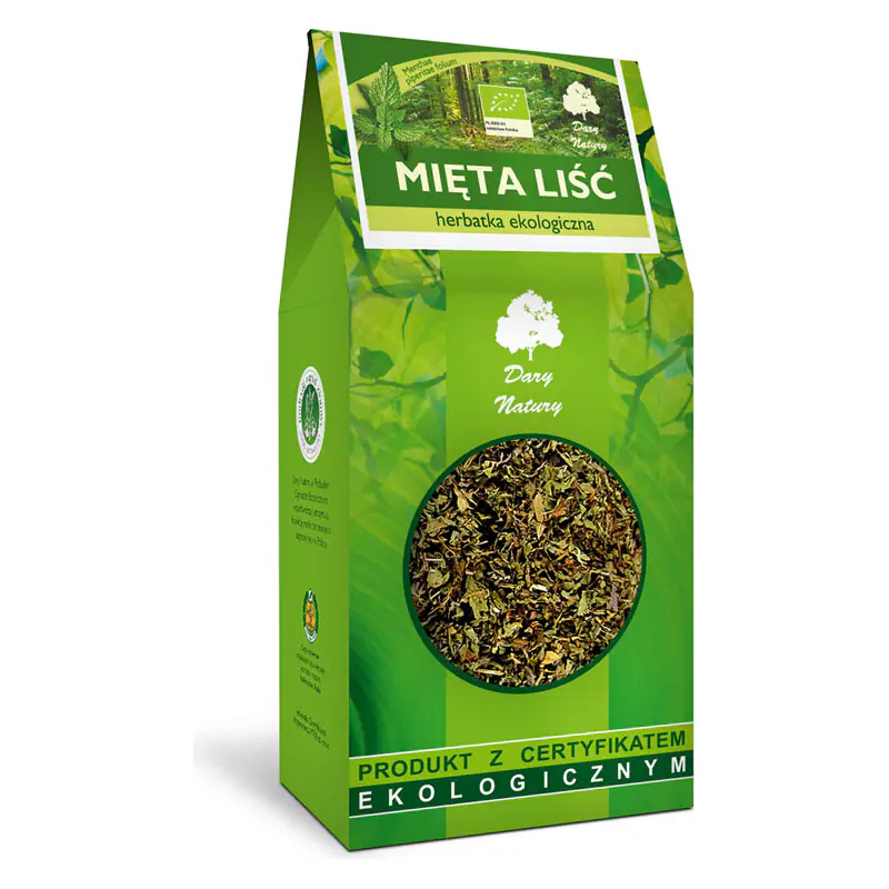Herbatka Mięta liść 100 g DARY NATURY BIO