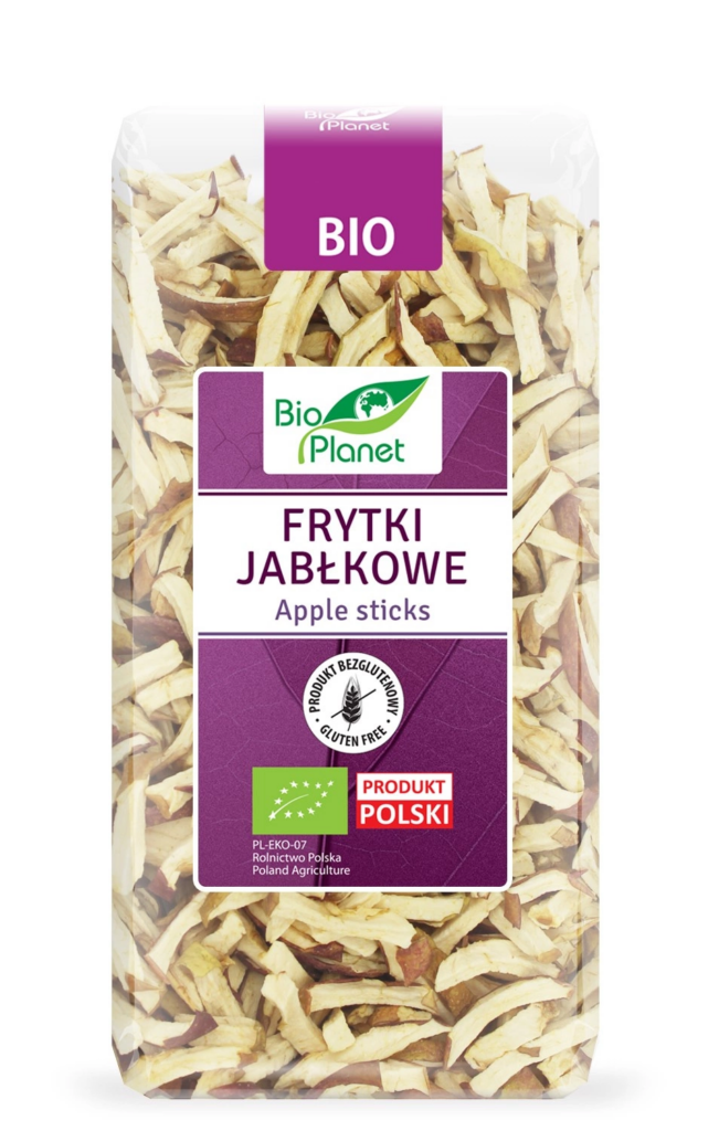 Frytki jabłkowe bezglutenowe 100 g Bio Planet