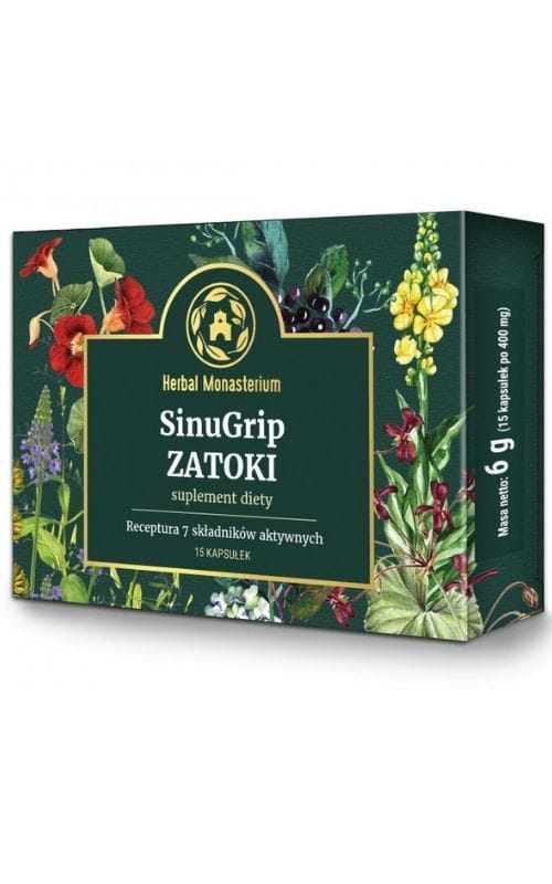 Zatoki Sinugrip 15 kapsułek Herbal Monasterium