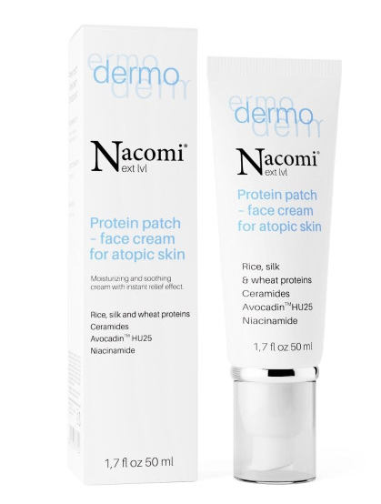 Nacomi, Next Level, Dermo Proteinowy Plaster – Krem do skóry atopowej, 50 ml