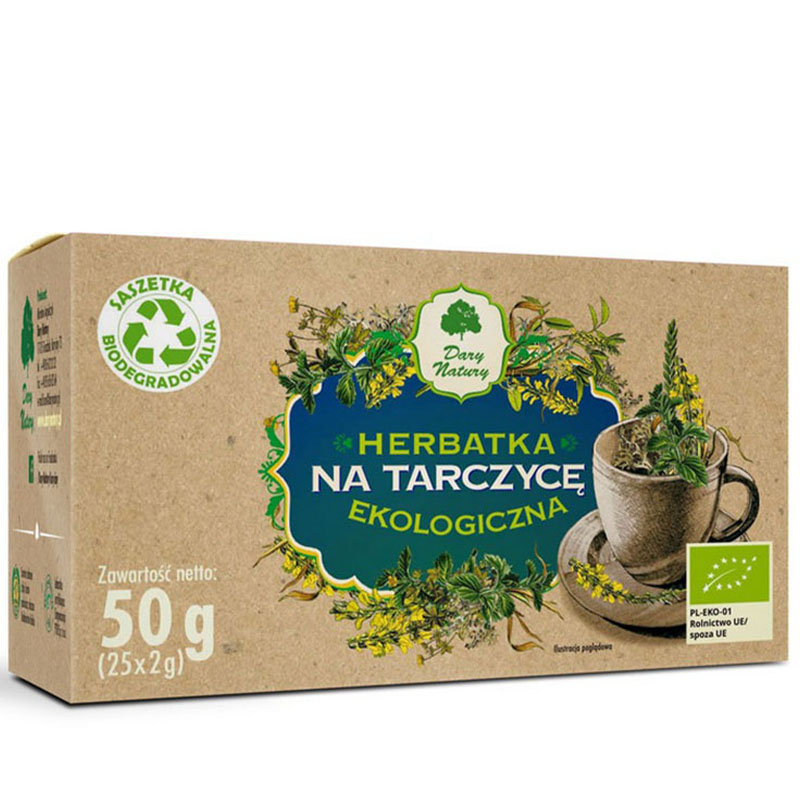 Herbata na tarczycę ekologiczna 25 sasz x 2 g Dary Natury