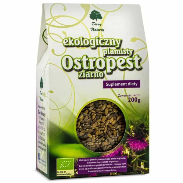 Ostropest Plamisty Ziarno Eko 200 g Dary Natury