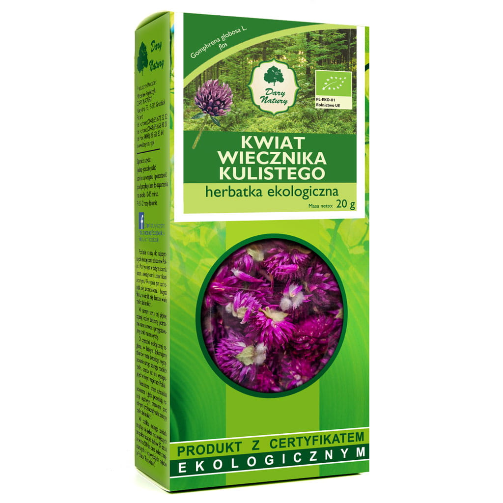 Wiecznik kulisty kwiat EKO 20 g Dary Natury