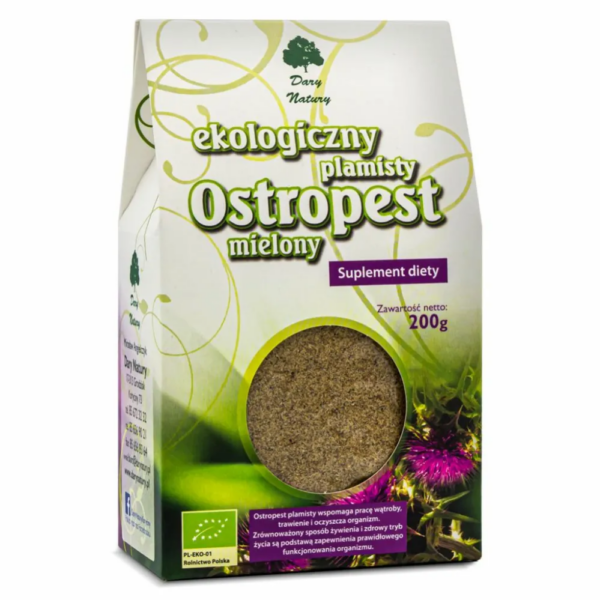 Ostropest Plamisty Mielony Eko 200 g Dary Natury