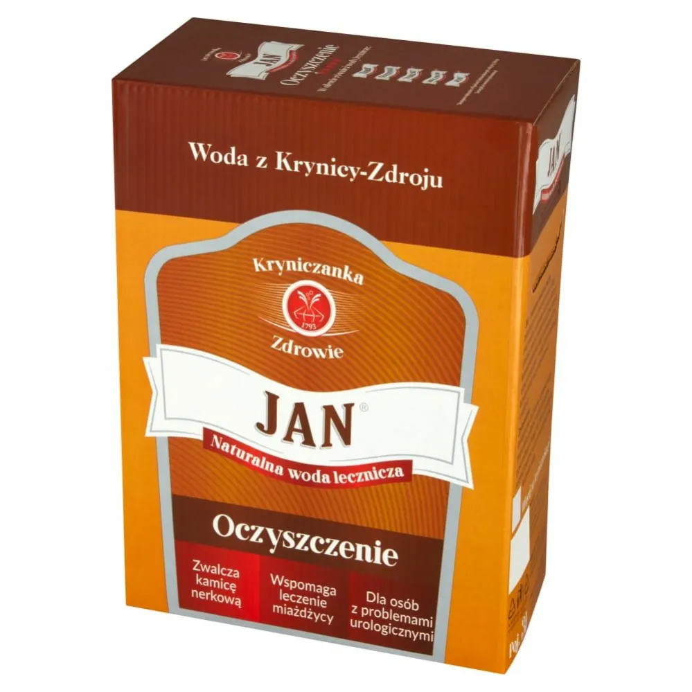 Woda Lecznicza w Kartonie Jan Oczyszczenie 3 l Krynica