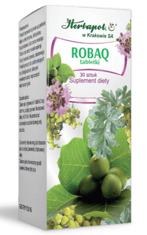 ROBAQ 30 tabletek Herbapol Kraków