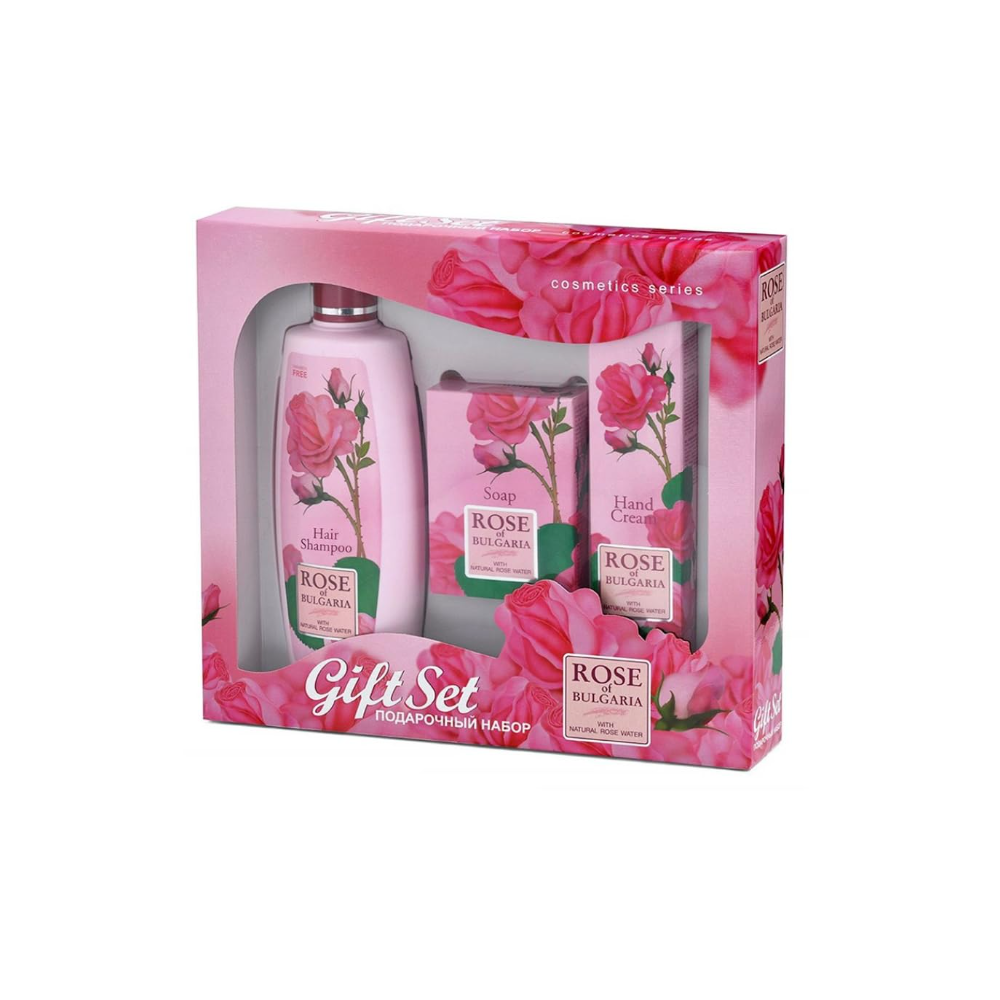 Zestaw prezentowy (szampon, mydełko, krem) Rose of Bulgaria