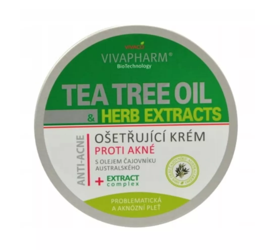 VIVACO – krem na trądzik z ekstraktem z olejku z drzewa herbacianego, 200 ml