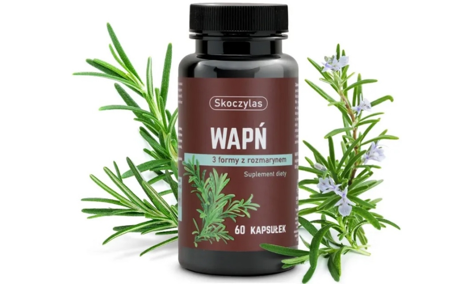 Wapń 3 formy z rozmarynem 60 kapsułek Skoczylas