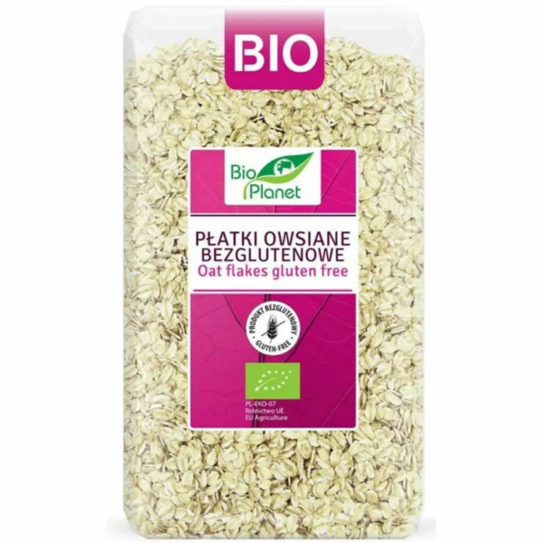 Płatki Owsiane Bezglutenowe Bio 600 g Bio Planet