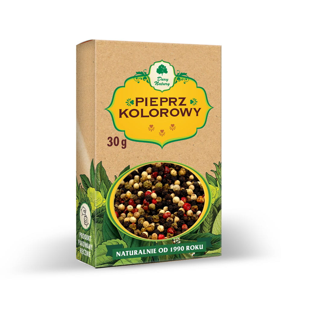 Pieprz Kolorowy Ziarno 30 g Dary Natury